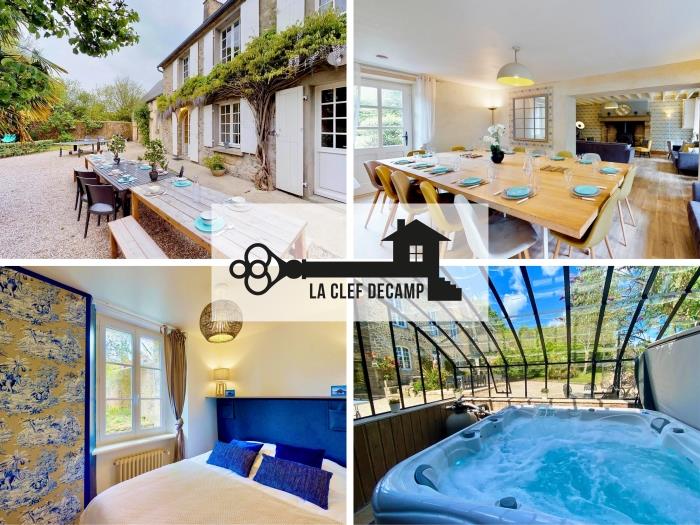 Voisine 15 pers : jacuzzi, billard baby, 15min mer