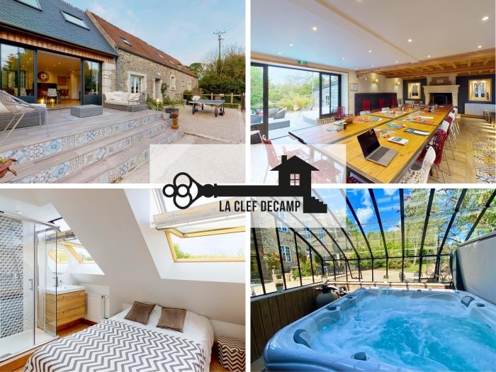 Duckfly 15 people : jacuzzi sauna, billard, 15min sea