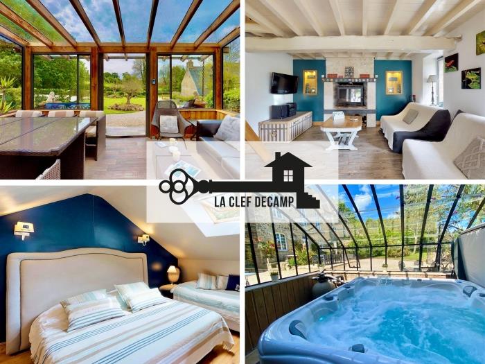 Boulangerie 6 pers : jacuzzi, sauna, 15 min mer