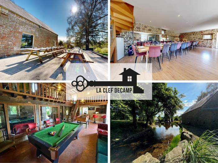 Moulin du Gast 35pers : logements insolites,jacuzzi sauna billard