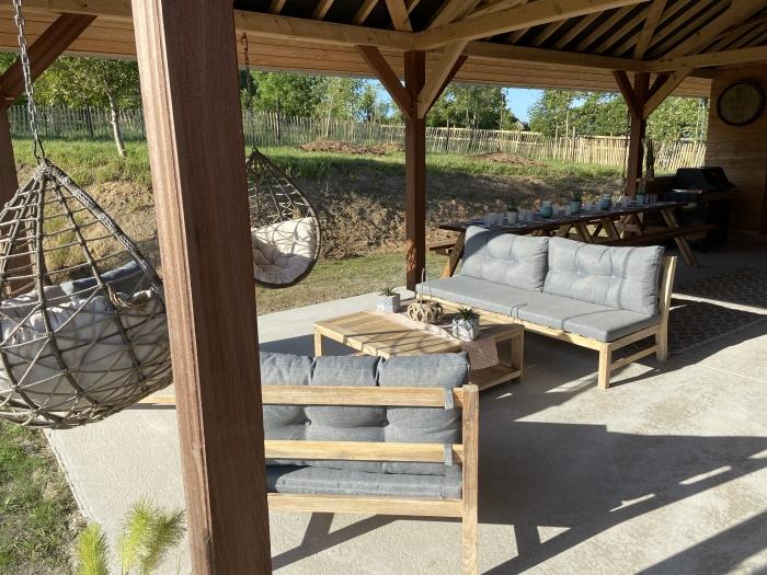 image Chaignonnières Roulotte 19pers 2 Gîtes : jacuzzi 15min mer 33