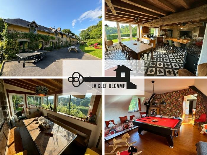 Hambye'ance Nature 30 pers 2 Gîtes : bain nordique, billard