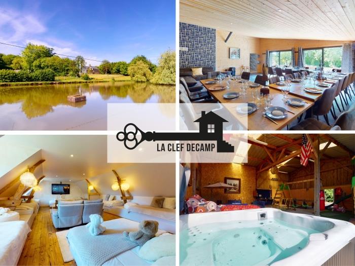 Cornillières Maisonnettes 35 pers : tonneaux, jacuzzi, jeux