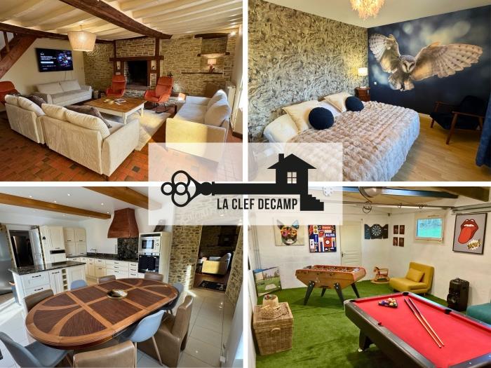 Hibou 15 pers : jacuzzi, billard, baby foot