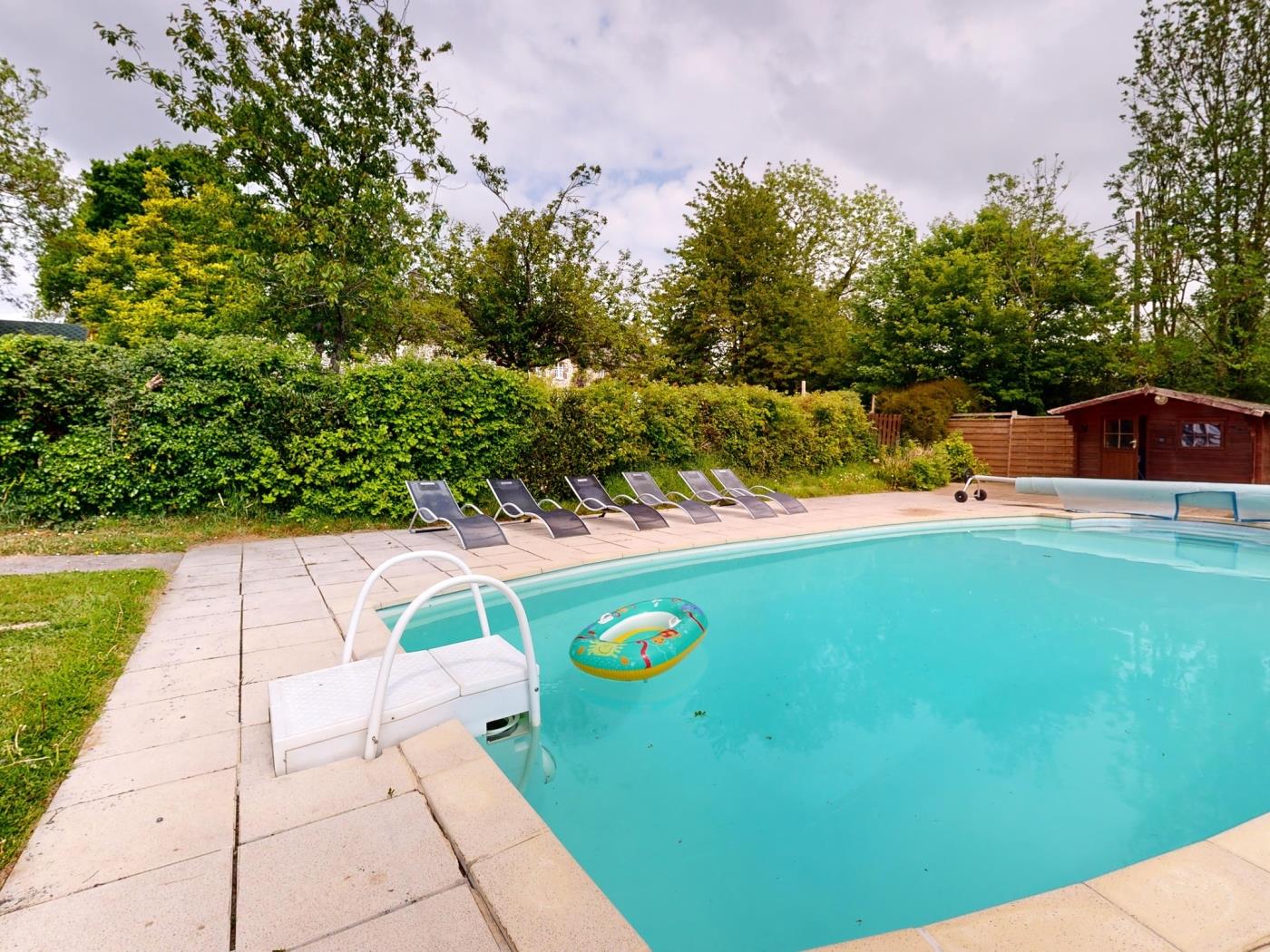 image La Longère 1750 30pers Hambye, piscine grand jardin 4