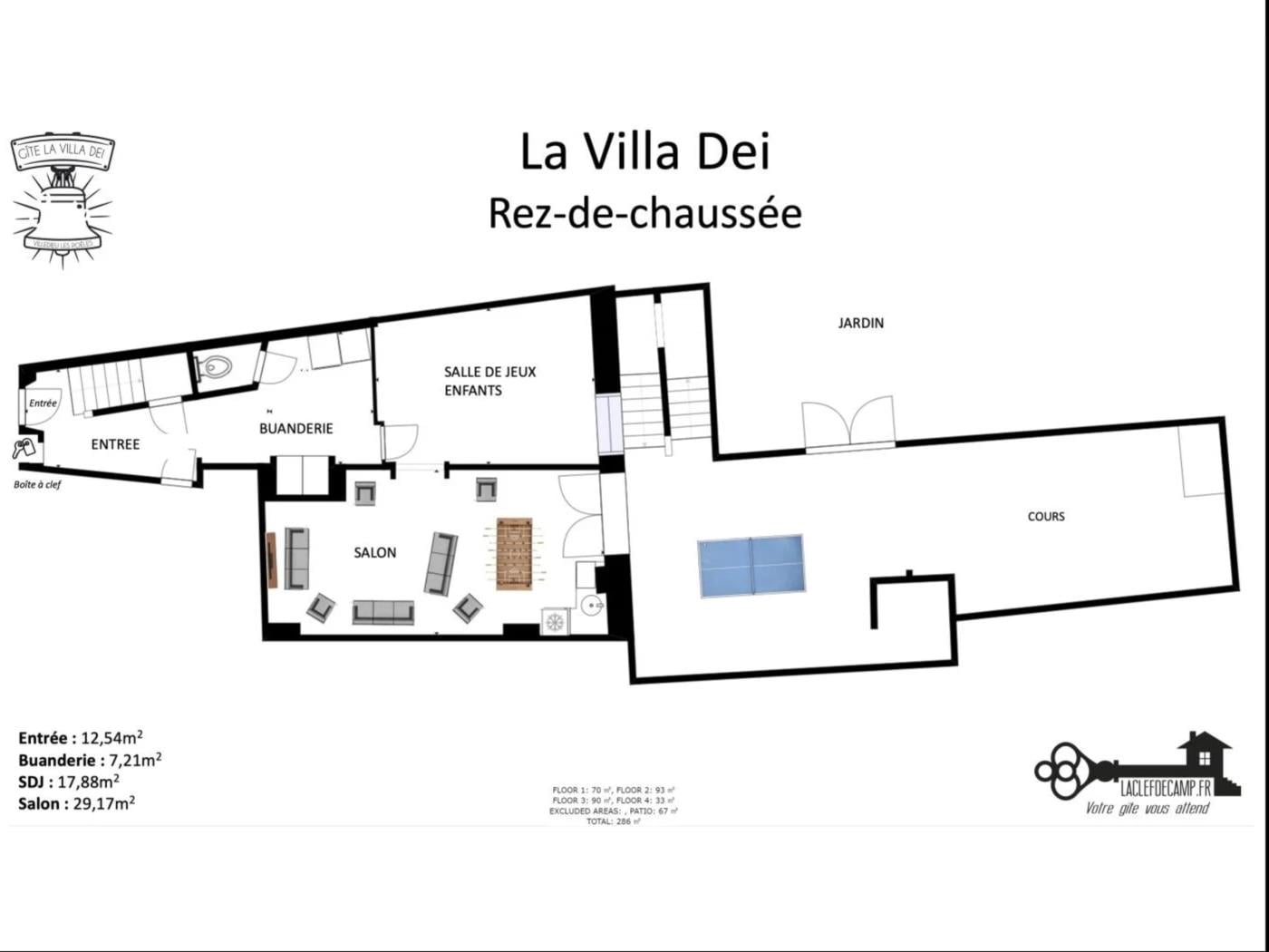 surrounding image Villa et Cour Dei 25 pers, 2 maisons de ville à Villedieu-les-Poêles 0