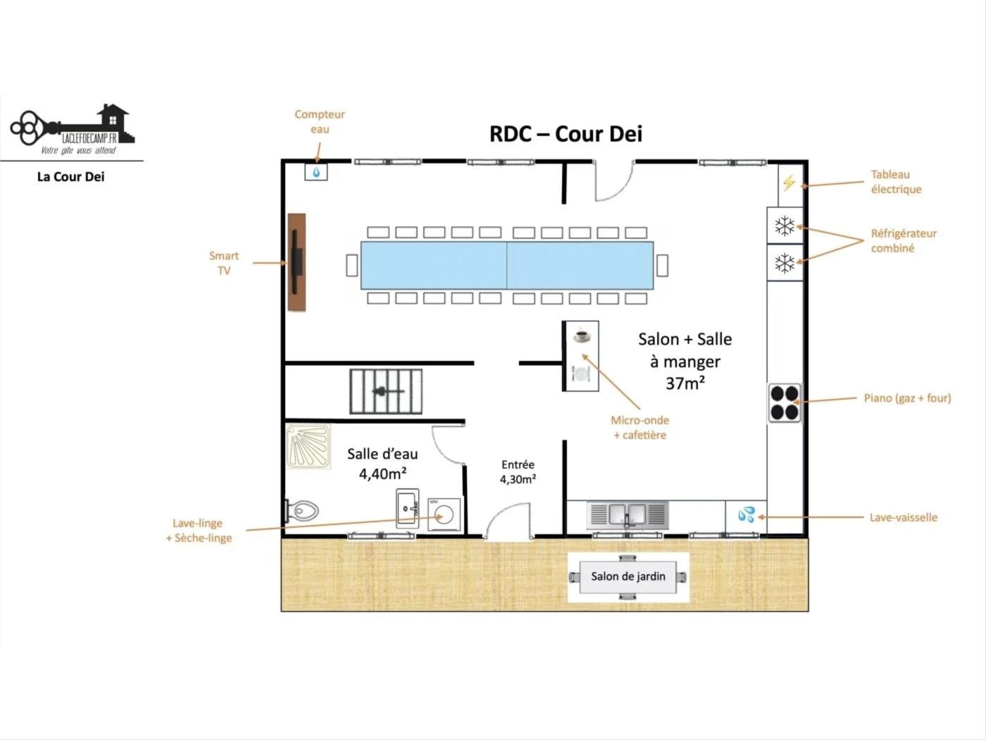 surrounding image Villa et Cour Dei 25 pers, 2 maisons de ville à Villedieu-les-Poêles 4