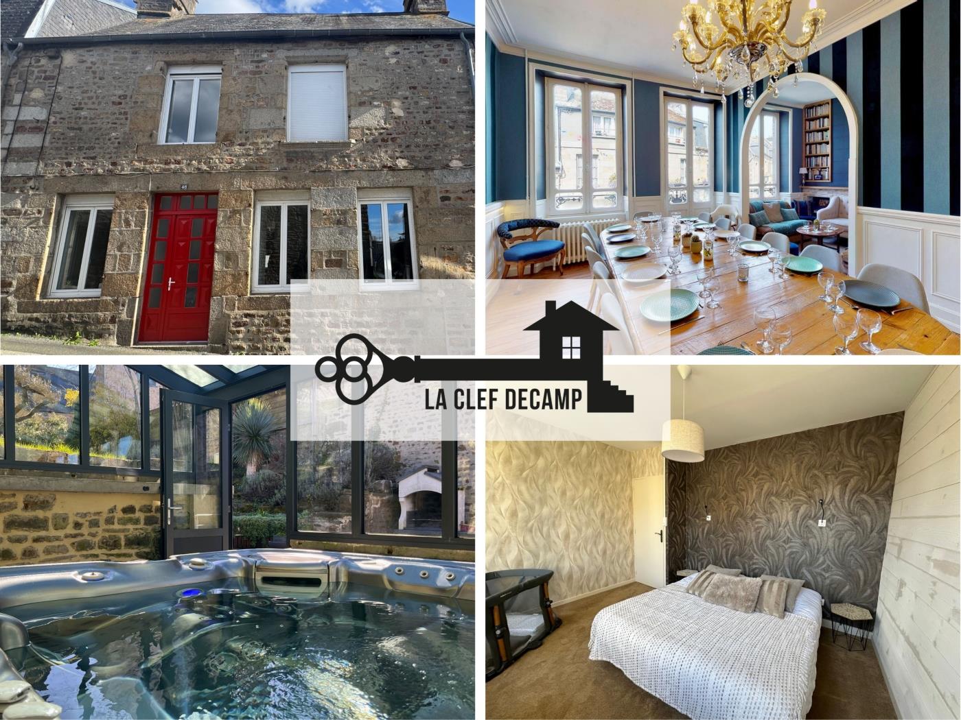 image Villa et Cour Dei 25 pers, 2 maisons de ville à Villedieu-les-Poêles 0