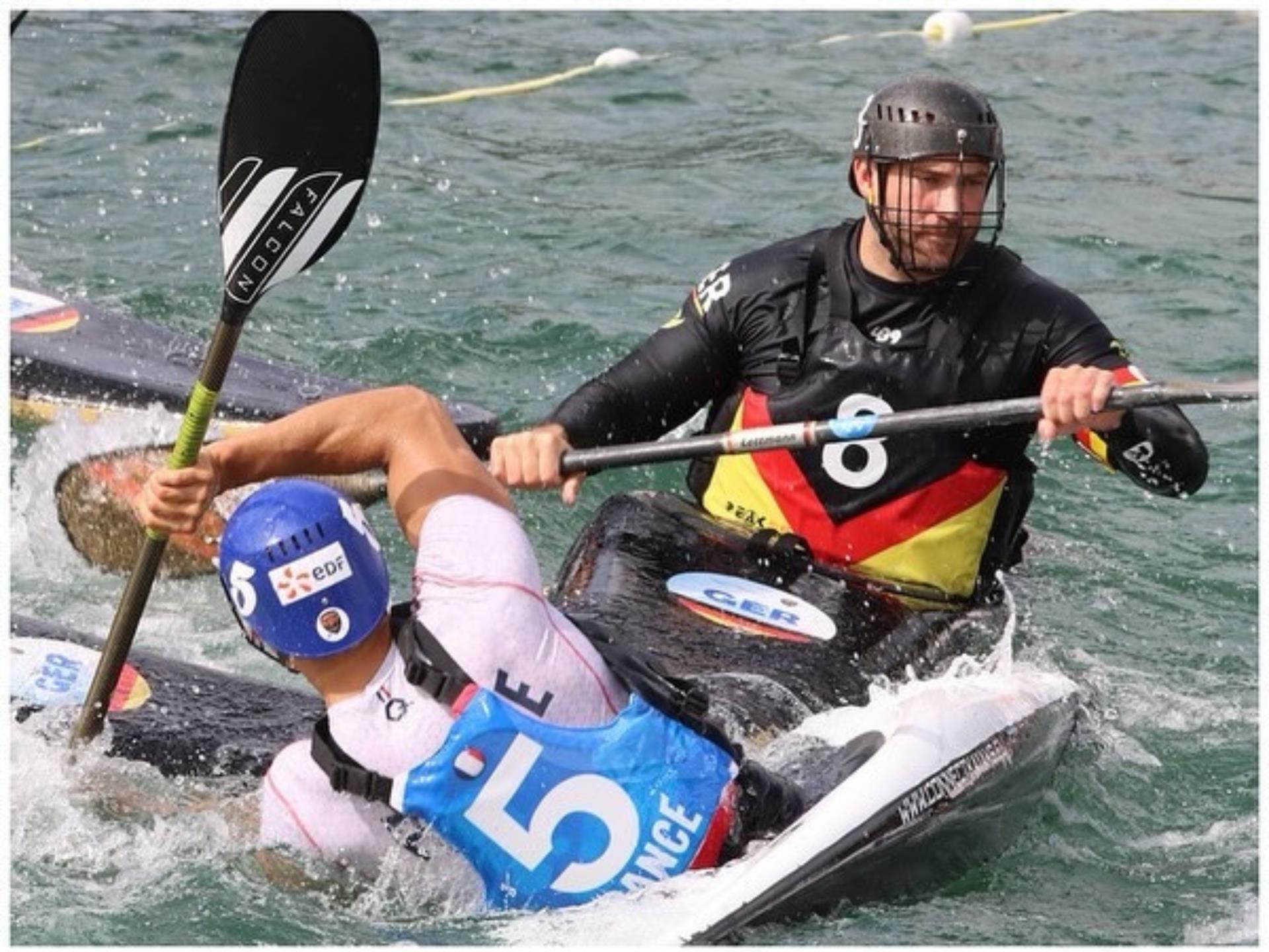 L’équipe Nationale Allemande de Kayak-Polo chez nous !